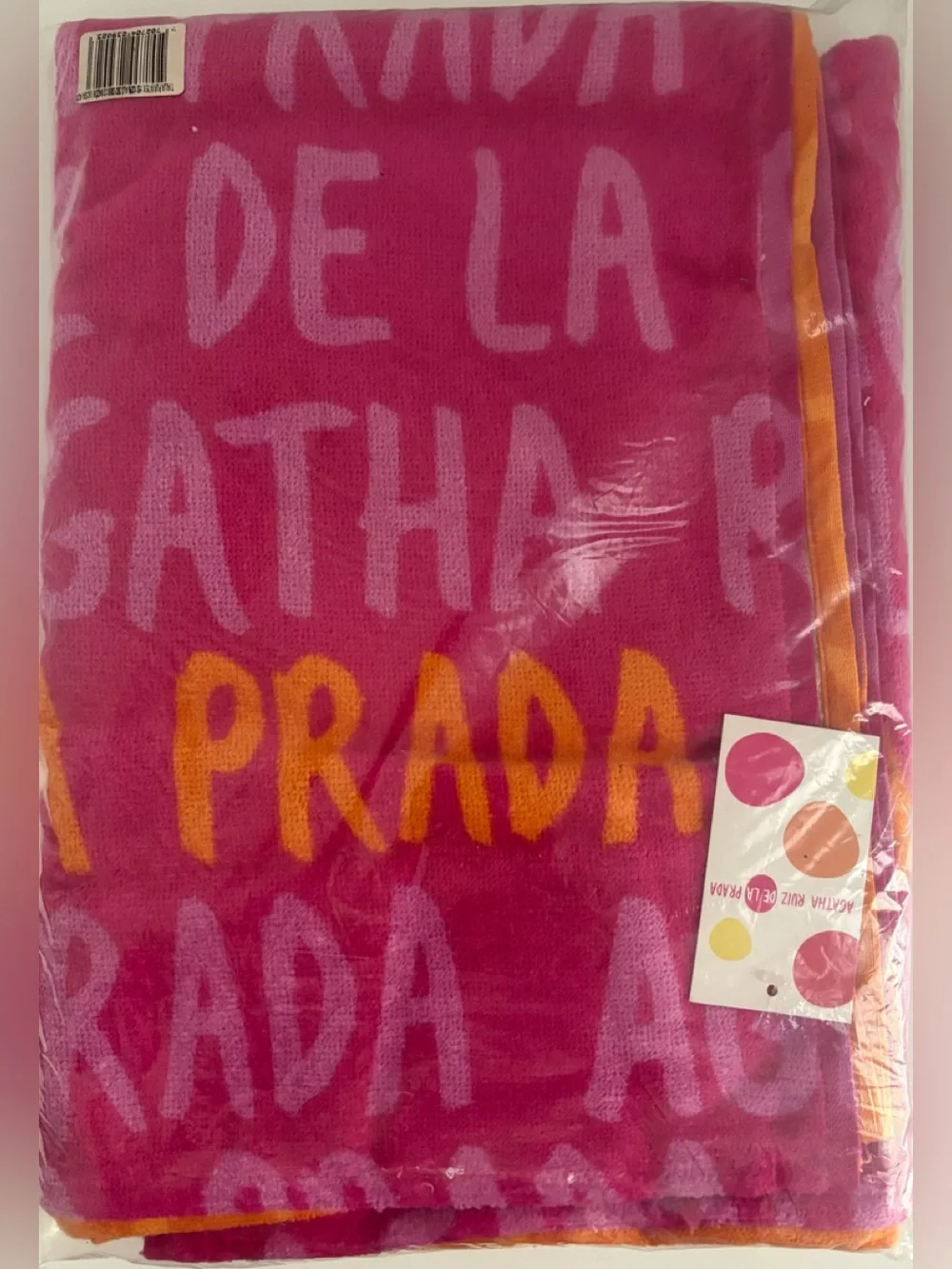 Agatha Ruiz De La Prada Pink Orange Yellow Heart Clock & Towel Set